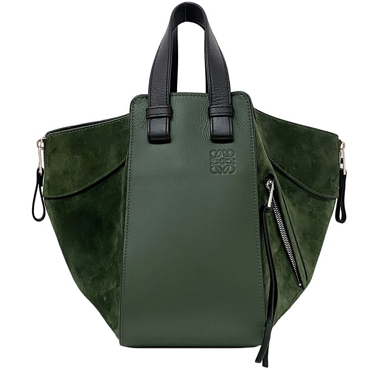 LOEWE ロエベ ハンドバッグ　型押しアナグラムロゴ　カーキ　グリーン　レザー 楽天市場】ロエベ ハンドバッグ ハンモック スモール カーキ
