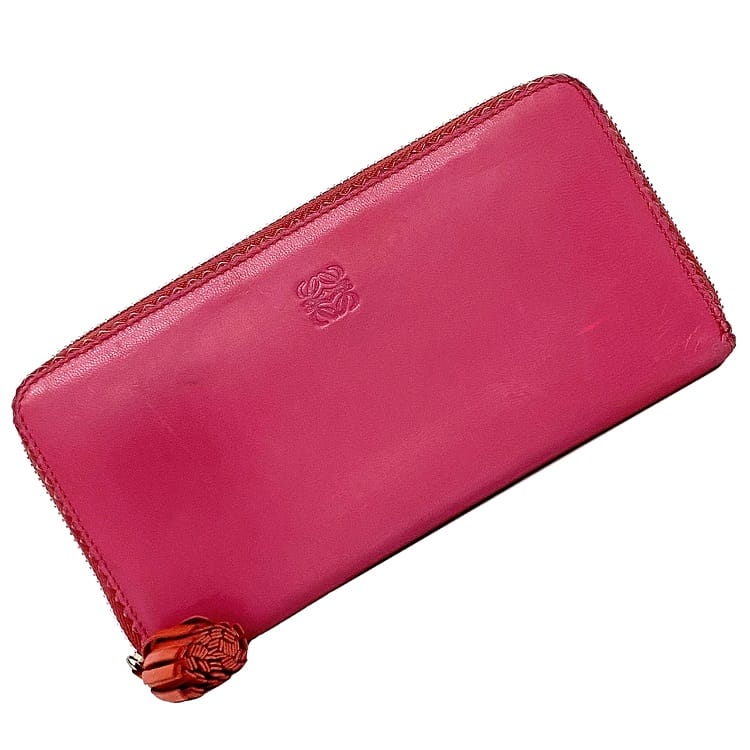 【未使用級】ロエベ 長財布 ラウンド アナグラム アマソナ バイカラー 南京錠 オンライン ショップファッション - ✨未使用に近い✨ LOEWE 長