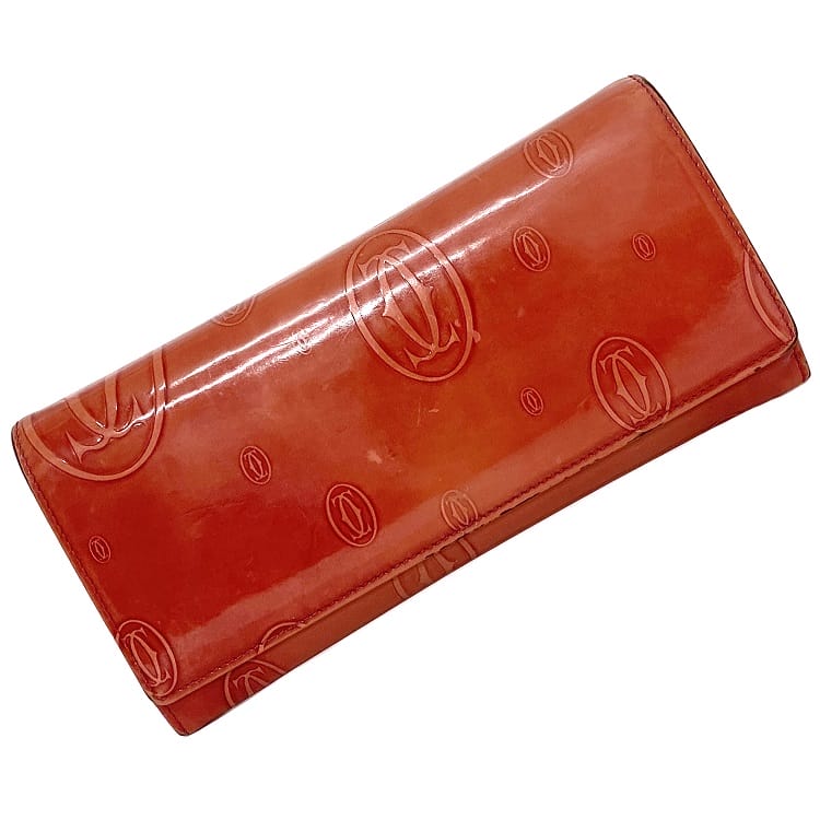 Cartier 二つ折り財布 ピンク ハッピーバースデー Cartier カルティエ 二つ折り 長財布 ピンク ハッピーバースデー