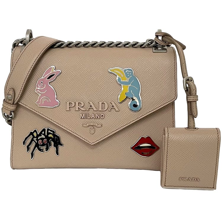 希少！PRADA 迷彩柄 ケース チェーン付き　美品 2025年最新】プラダ 迷彩 バッグの人気アイテム - メルカリ