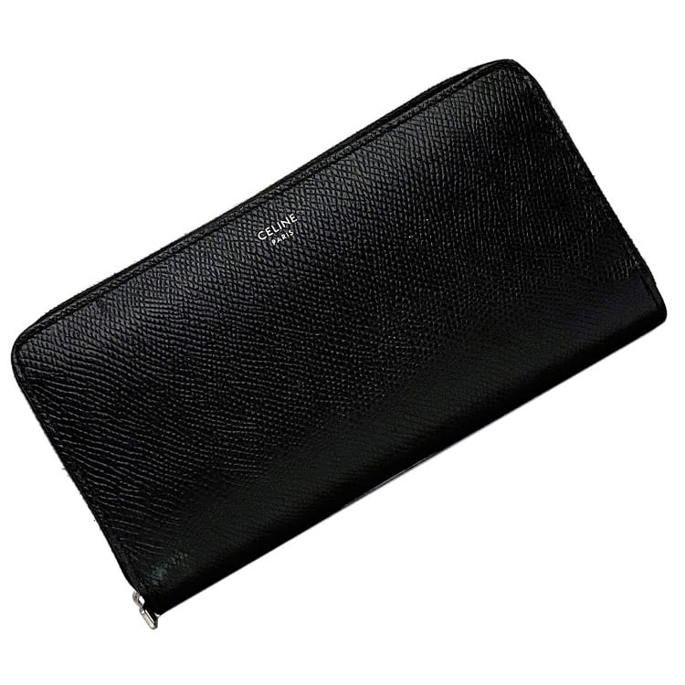 ‼️未使用‼️CÉLINE レザー　ラウンドファスナー　ブラック長財布 楽天市場】【送料無料】 セリーヌ ラウンドファスナー 長財布