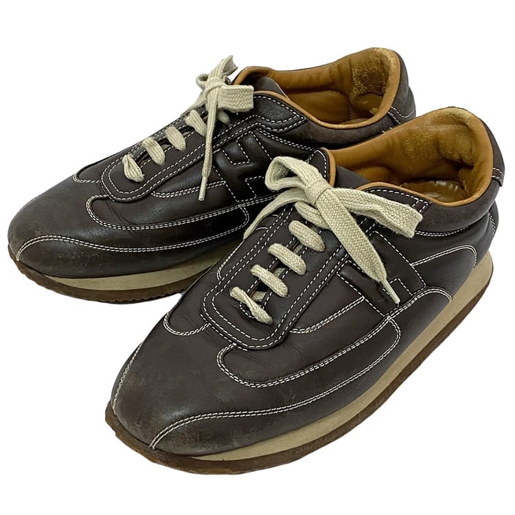 楽天市場】エルメス クイック スニーカー ec-21024 ブラウン 24.0cm