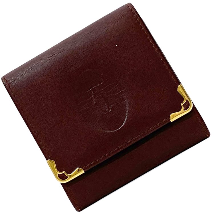 楽天市場】カルティエ コインケース ec-21109 ボルドー マスト 美品  