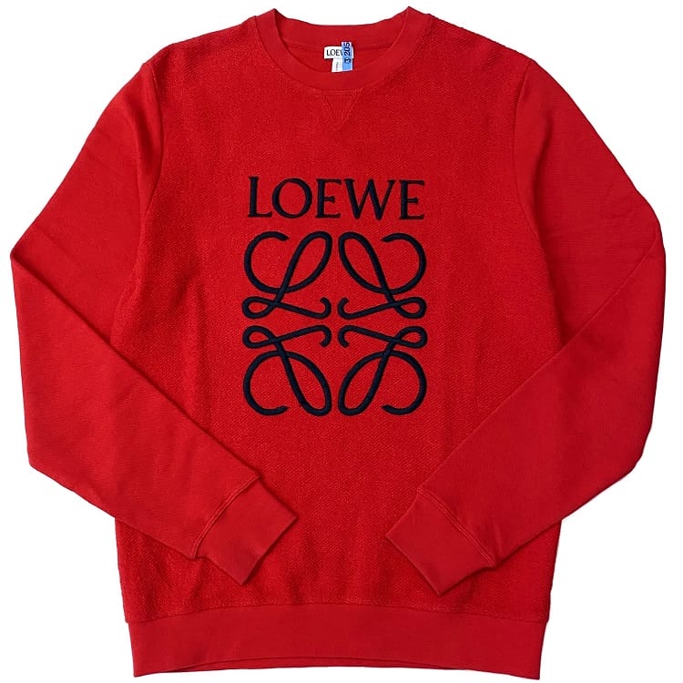 楽天市場】ロエベ 長袖 ec-21366 レッド アナグラム S6289461CR 美品