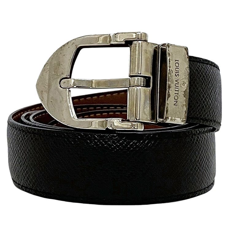 美品✨ ルイヴィトン ベルト サンチュール シルバー金具 バックル ブラック 楽天市場】【お値下げ品】【中古】 LOUIS VUITTON （ルイ