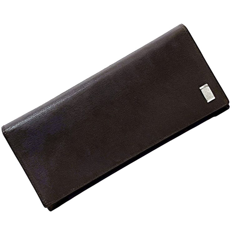 楽天市場】【送料無料】 ダンヒル 二つ折り 長財布 ec-21175 ダーク