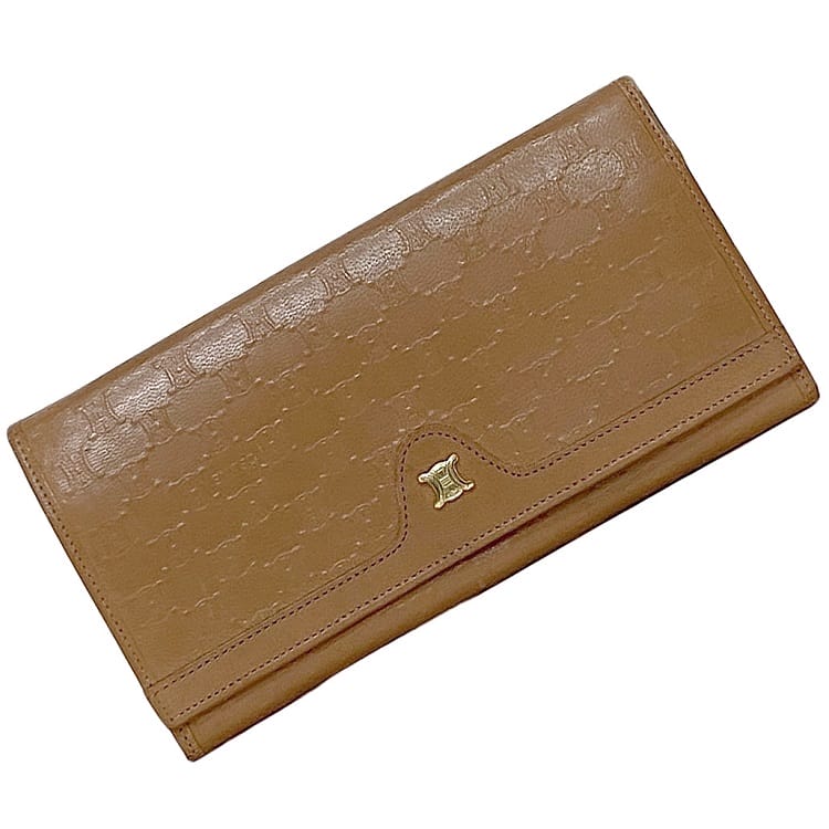 90s CELINE セリーヌ 二つ折り財布 がま口 マカダム ブラウン 楽天市場】【送料無料】 セリーヌ 二つ折り 長財布 ブラウン