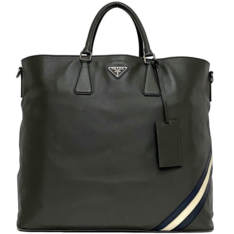 PRADA 革製トートバッグ（大） PRADA 革製トートバッグ（大） - メルカリ