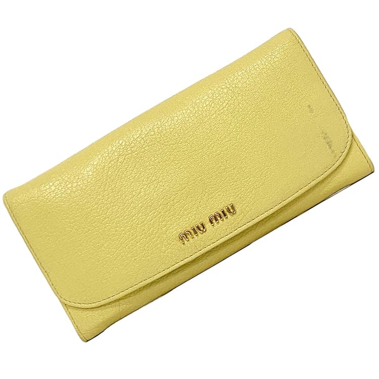 楽天市場】【送料無料】 ミュウミュウ 二つ折り 財布 ピンク ホワイト