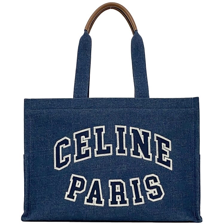 CELINE ロゴ トートバッグ CELINE】セリーヌ ロゴ トートバッグ キャンバス 黒 肩掛け A4