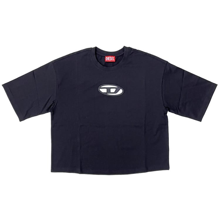 【送料無料】 ディーゼル Ｔシャツ T-ROWY-OD ec-22848 ブラック A115590NIAX Ｍサイズ 未使用 美品 コットン Sランク DIESEL ロゴ 半袖 ロゴＴ レディース アパレル 定番 人気 黒色 お洒落 カジュアル 服 小物 プレゼント ギフト 贈り物 誕生日 上品 ブランド 本物 鑑定済み