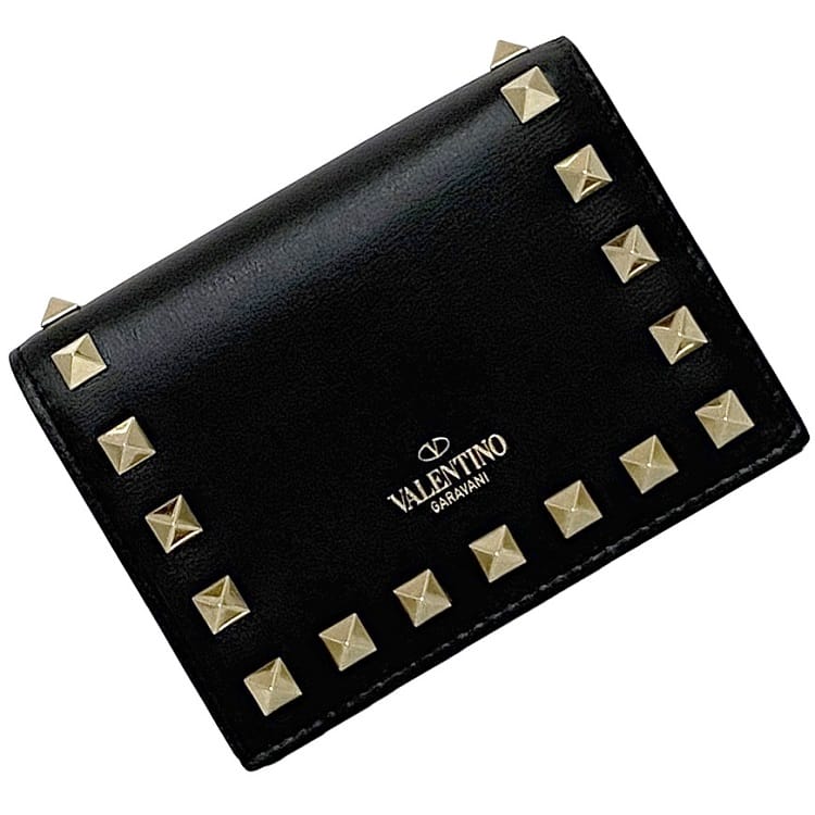 VALENTINO ヴァレンティノ 二つ折り　箱付き　ロックスタッズ 楽天市場】VALENTINO ヴァレンティノ 二つ折り財布 WW2 WW0 1W2