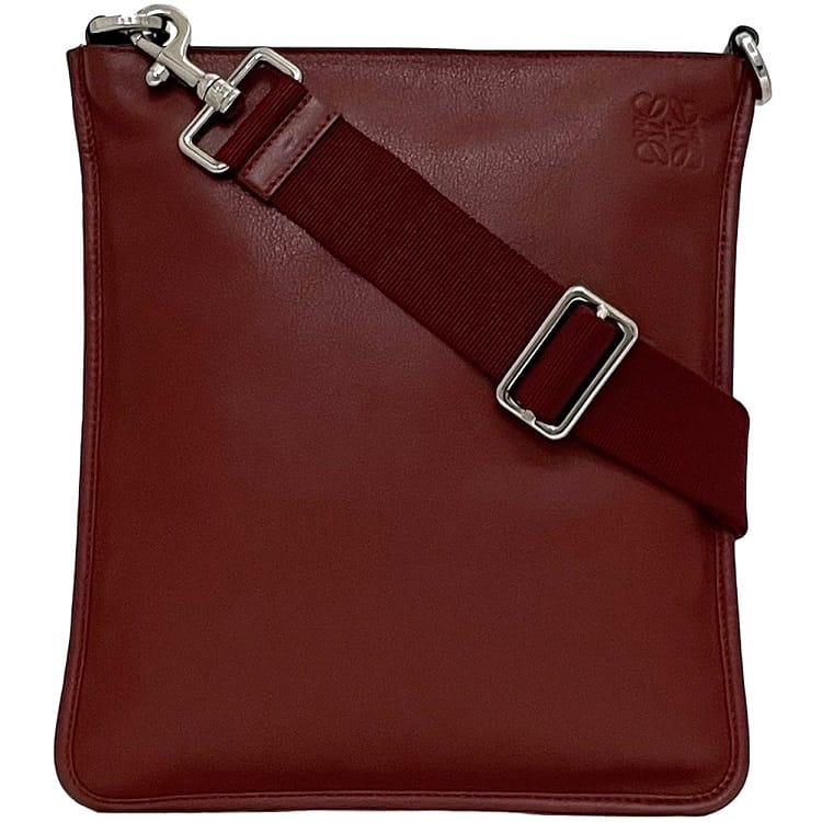 【大容量/美品】ロエベ　ショルダーバッグ　レザー　アナグラム　ロゴ金具　ブラウン 楽天市場】【送料無料】 ロエベ ショルダーバッグ グレー