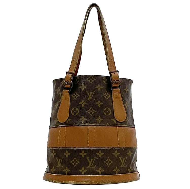 Louis Vuitton バケットバッグ ダークブラウン バッグ・財布・小物 モノグラム・シグネチャー - バケットバッグ