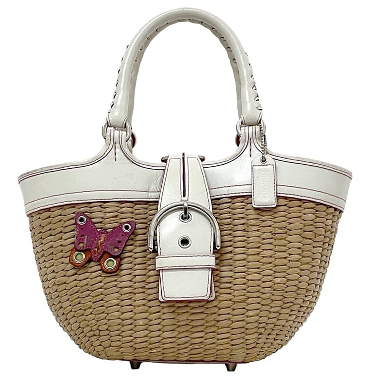 楽天市場】COACH(コーチ) かごバッグ ハンドバッグ 4443 白
