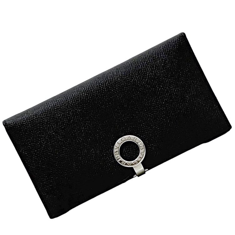 楽天市場】【送料無料】 ブルガリ 三つ折り 長財布 黒 ブルガリ