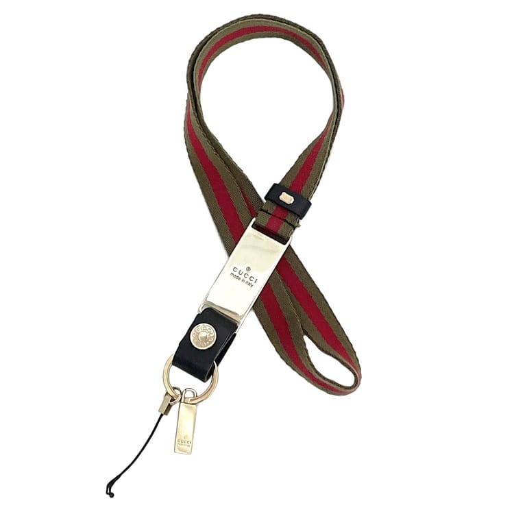 GUCCI グッチ シェリーライン インターロッキングG ネックストラップ GUCCI グッチ シェリーライン インターロッキングG ネック