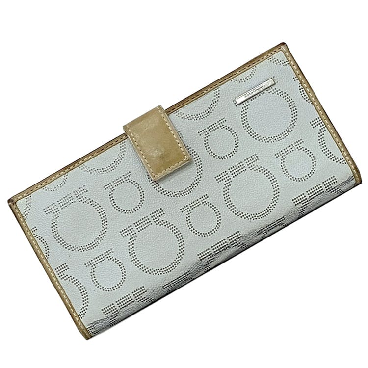 楽天市場】【送料無料】 サルヴァトーレ フェラガモ 二つ折り 長財布