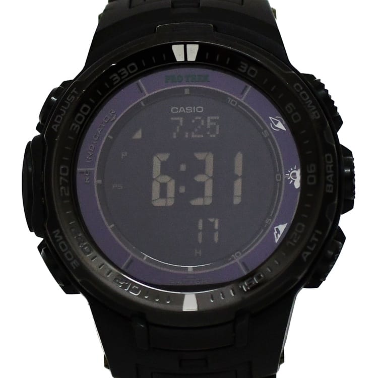 美品 CASIO PROTREK PRW-2500 電波ソーラー ブラック 楽天市場】CASIO カシオ PROTREK プロトレック PRW-2500