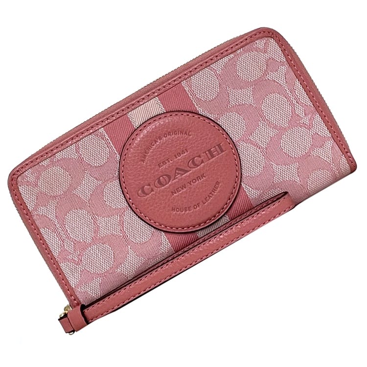 楽天市場】【送料無料】 コーチ ラウンドファスナー 長財布 ピンク