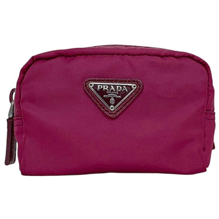 PRADA ポーチ　三角ロゴ　あんしん鑑定付き PRADA ポーチ 三角ロゴ あんしん鑑定付き