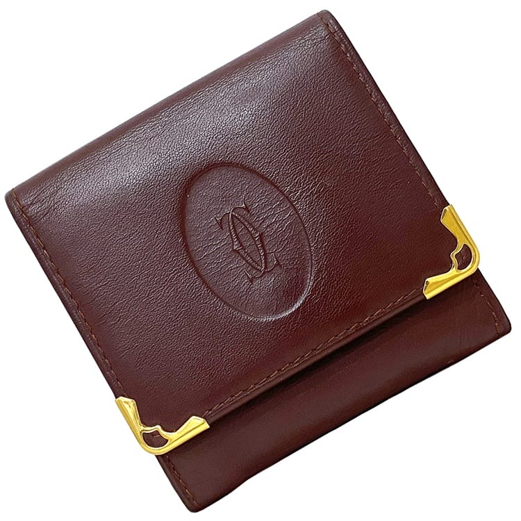 楽天市場】【送料無料】 カルティエ コインケース ec-22108 ボルドー