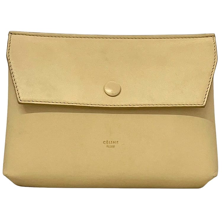 【貨物輸送無料】 セリーヌ 合切袋 ec-24269 ベージュ 美品 小入れもの なめし革 中古 CELINE 引っかかり 分かりやすい タイ王国 属する合切袋 革 メンズ レディース 定番 一般受け ワンポイント ロゴタイプ目じるし バッグインバッグ ヴィンテージ 男女兼用 取り片づける取り並べる 下げ翼 ブランド名 本物 位置づける済み