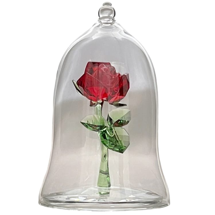 楽天市場】美女と野獣 バラ 一輪 ガラス細工 シンデレラ城 東京