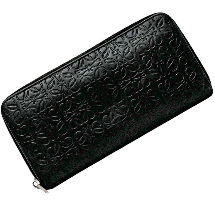 ロエベ　鑑定済　ロゴマークがキレイ ラウンドジップ　長財布　レディース ロエベ 鑑定済 ロゴマークがキレイ ラウンドジップ 長財布