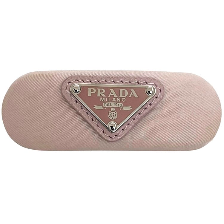 楽天市場】【中古】 PRADA プラダ バレッタ メタルトライアングル