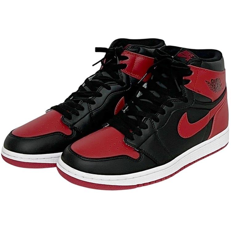【送料無料】 ナイキ スニーカー AIR JORDAN 1 RETRO HIGH OG ec-24864 レッド ブラック Bred エア ジョーダン 555088 001 未使用 美品 28.0cm US10 合成皮革 ナイロン Sランク 841018X NIKE ハイカット 靴 シューズ メンズ 人気カラー 箱付き 赤 黒 ブランド 本物 鑑定済み