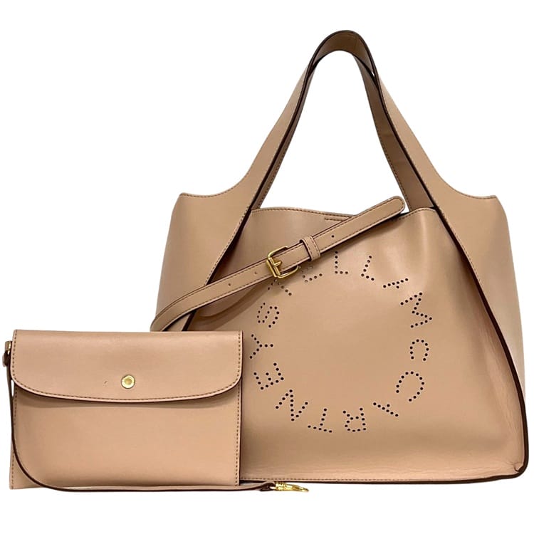 ステラマッカートニー トートバッグ ２wayバッグ ベージュ 513860 W8542 SP20 美品 ポーチ付き レザー 中古 STELLA McCARTNEY