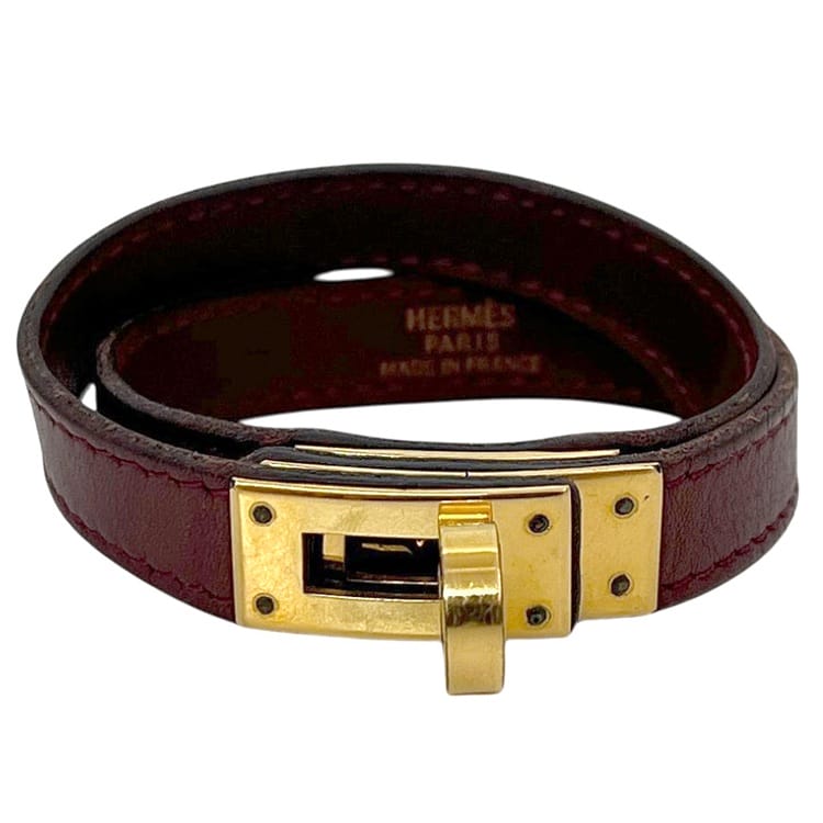 エルメス ブレスレット ケリーブレス ドゥブルトゥール ボルドー ケリー 美品 ブレス 二重 レザー 中古 HERMES｜フリマハイクラス店 28,258円