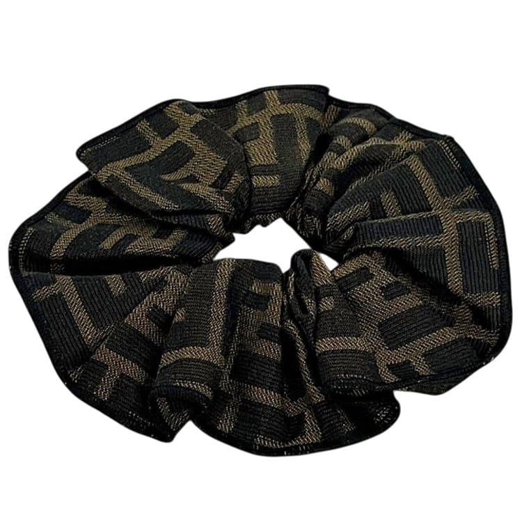 フェンディ シュシュ カーキ緑であること 深緑 ズッカ 美品 髪の毛予防医学 帆布 中古 FENDI