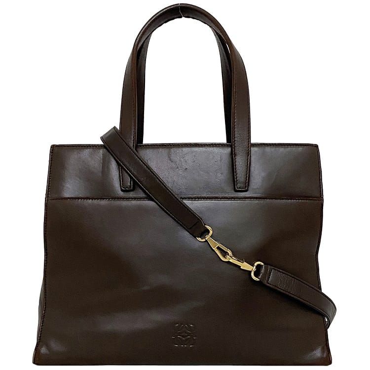 【極美品 専用袋付】ロエベ ビジネス トート バッグ レザー A4 シボ革 高級 極美品 専用袋付】ロエベ ビジネス トート バッグ レザー A4