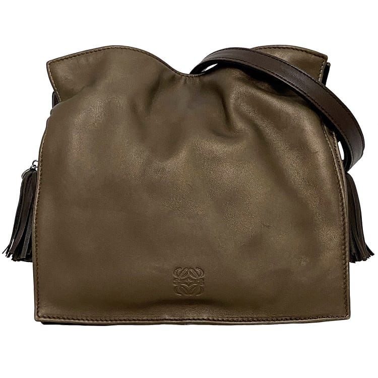 ロエベ  ショルダーバッグ茶 LOEWE ロエベ ショルダーバッグ サコッシュ 斜め掛け アナグラム
