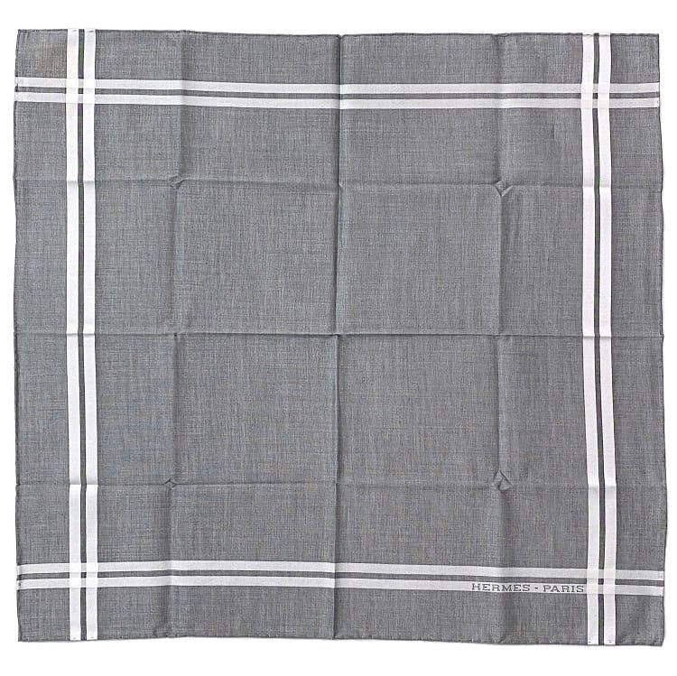 新品‼️HERMES ブルー　ハンカチ　47cm×47cm 楽天市場】【新品】 エルメス ハンカチ ジャカード H コットン