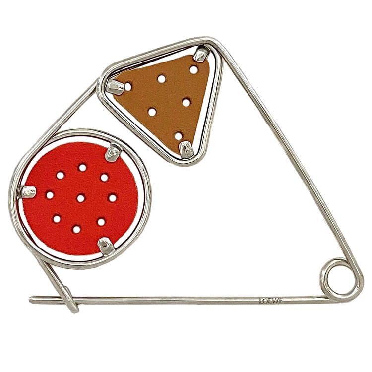 LOEWE メタルチャーム ブローチ ボックス付き Anagram brooch in metal Gold - LOEWE
