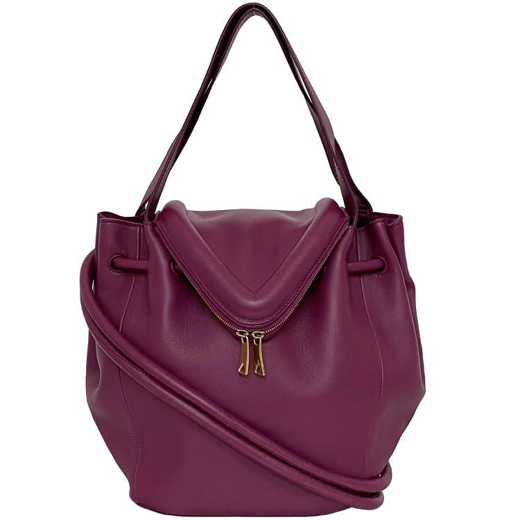 ボッテガヴェネタ ２way 御徒面子 パープル ビーク f-20163 美品 合切袋 なめし革 中古 BOTTEGA VENETA 本革 ショルダーバッグ ハンドバック 紫 光輝 一般受け ゴールド金具 心地よい お上さん レデース 雅びやか 御前上等感 着飾る 普段使い走り ブランド名うしろ側 ブランド名 本物 価値付ける済み