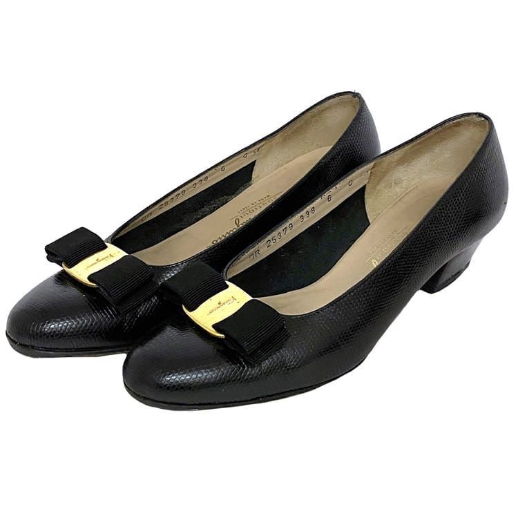 楽天市場】フェラガモ レディースシューズ ヴァラ パンプス ブラック