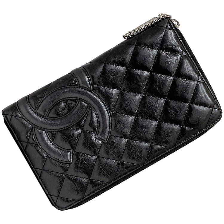 美品【シャネル】CC ラムスキン 長財布 CHANEL （新品・未使用品）シャネル カメリア CC NO.5 アイコン