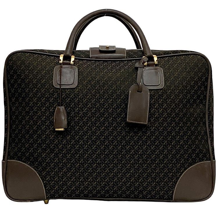 ロエベ ボストンバッグ ec-21905 赤銅色 アナ瓦 美品 ガーメント 帆布 なめし革 中古 LOEWE ヴィンテージ レア 御召しもの容れもの 旅する 大静電容量 チャック ロゴタイプ 定番 一般受け 分かりやすい 御前上等感 雅びやか 御洒落 赤銅色 ユニ一発やる ブランド名 本物 位置づける済み