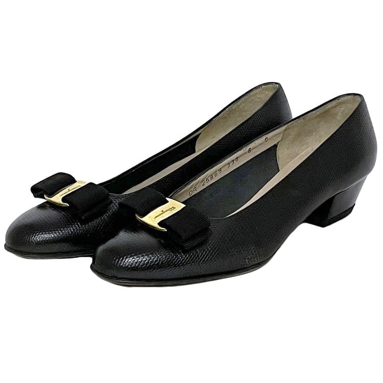 楽天市場】フェラガモ レディースシューズ ヴァラ パンプス ブラック