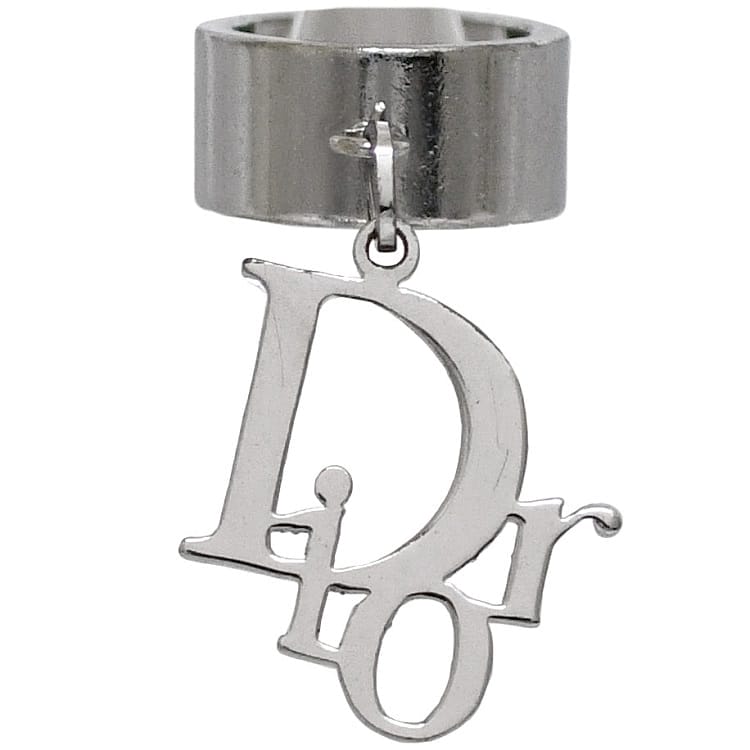 クリスチャン ディオール リング ec-22798 シルバー 指輪 JP10号 メタル 中古 Christian Dior ロゴ 銀色 ヴィンテージ ジュエリー アクセサリー スイング レディース 幅広リング 定番 人気 レディース メンズ スイングロゴ ブランド 本物 鑑定済み｜フリマハイクラスブランド館