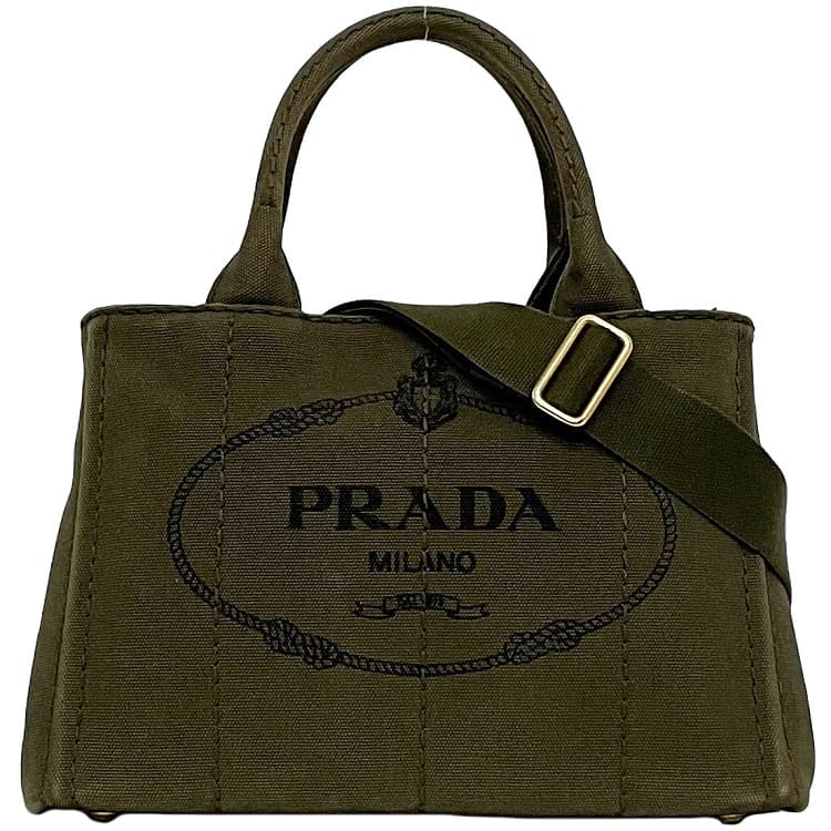 PRADA プラダ　ボストン　大容量　旅行バッグ　美品　カーキ　グリーン　緑 PRADA - PRADA プラダ ボストンバッグ トラベルバッグ 旅行