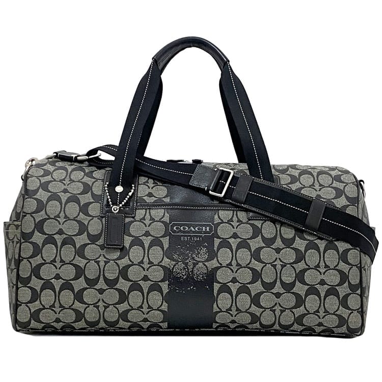 ‼️COACH ‼️2wayボストンバッグ シグネチャー トレッカーF76811 Coach Bag Coach Boston Bag Trekker Bag F76811 Present 0525b