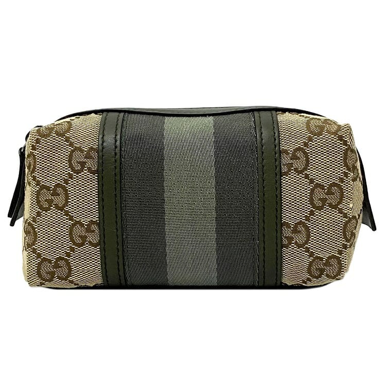 美品　GUCCI グッチ　ポーチ GUCCI - 正規品 グッチ ポーチ GG柄 コスメポーチ オールド