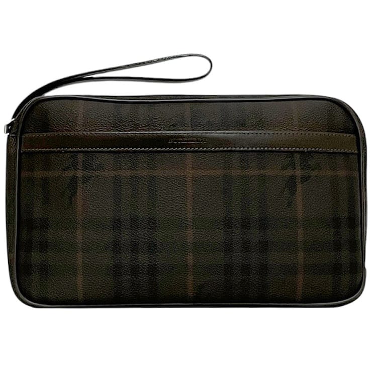 新品未使用☆バーバリー　ハンドポーチ　ノバチェックセカンドバッグ　クラッチ美品 BURBERRY バーバリー チェック クラッチバッグ セカンドバッグ