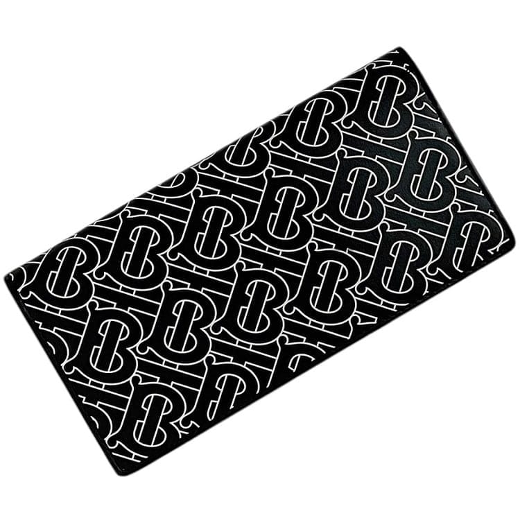 美品　バーバリー　長財布　レザー　ブラック　黒　ロゴ　総柄　チェック　メンズ 楽天市場】バーバリー 長財布 メンズ 財布 レザー ブラック 黒 型押し