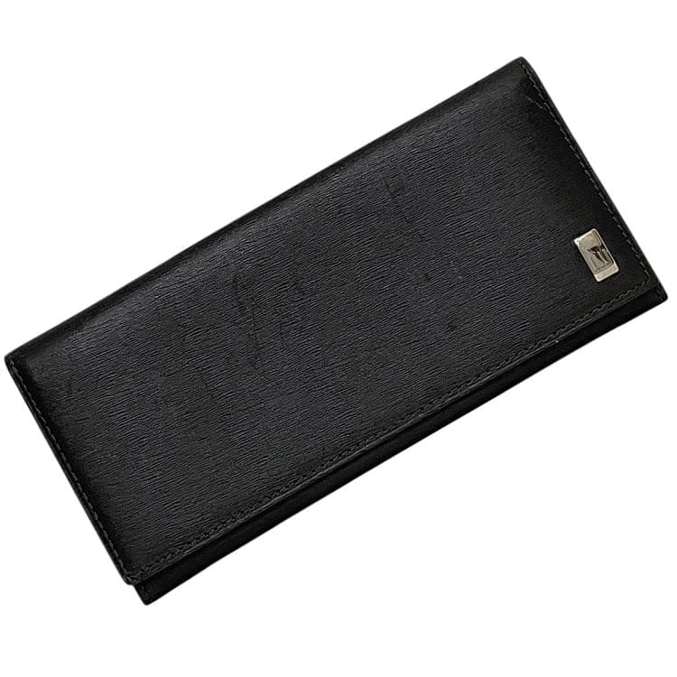 ダンヒル 二つ折り 長財布 ec-24012 ブラック サイドカー 美品 財布 レザー 中古 dunhill ロング ウォレット シンプル 人気 定番 お洒落 上品 カジュアル エレガント 黒 ユニセックス レディース メンズ 高級感 ファッション小物 ブランド 本物 鑑定済み 12,008円